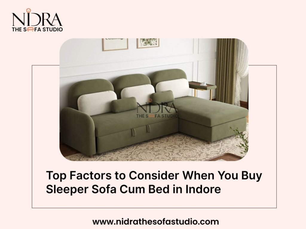 Sleeper sofa cum bed with modern design for small living rooms in Indore