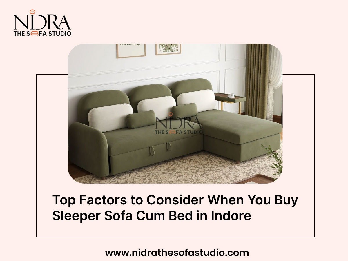 Sleeper sofa cum bed with modern design for small living rooms in Indore