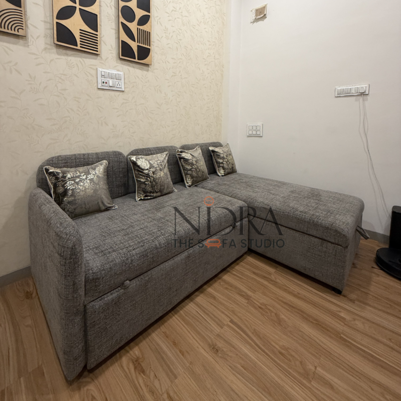 L-Shape Sofa Cum Bed