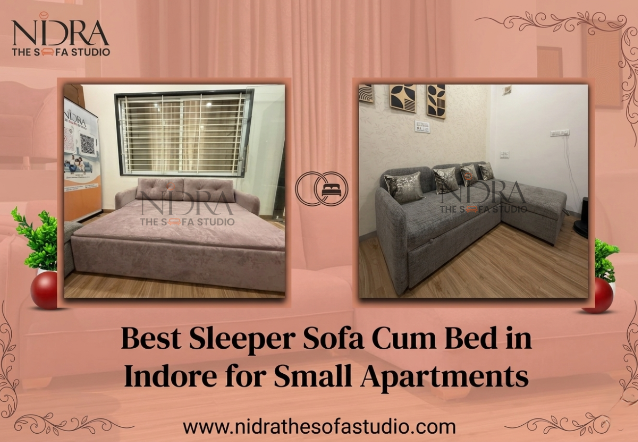 Best sleeper sofa cum bed in Indore for small apartments with modern space-saving design
