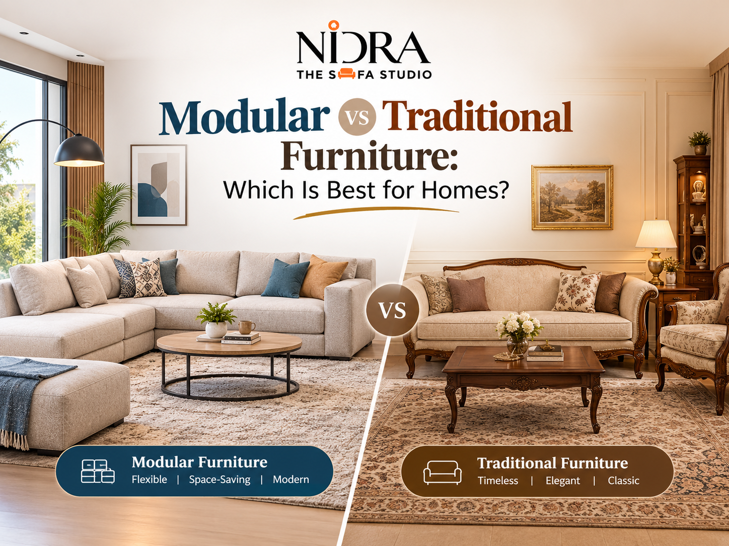 Modular vs traditional furniture for modern homes